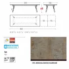 Varaschin Link-Tabelle H 65 cm Gärten erweiterbar auf bis zu 350 cm Viadurini