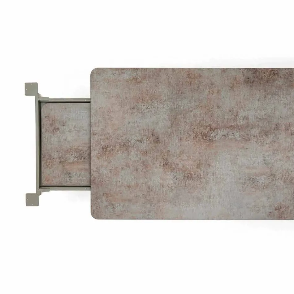 Varaschin Link-Tabelle H 65 cm Gärten erweiterbar auf bis zu 350 cm Viadurini