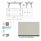 Varaschin Link-Garten Anschiebetisch mit Teakholz Beinen, H75 cm Viadurini