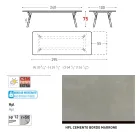 Varaschin Link moderner ausziehbarer Gartentisch, H 73,2 cm Viadurini