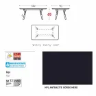 Varaschin Link-Gartentisch mit Teakholz Beinen, H 65 cm Viadurini