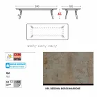 Varaschin Link-Gartentisch mit Teakholz Beinen, H 65 cm Viadurini