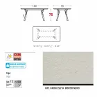 Varaschin Link-Fest Esstisch Garten oder in der Halle H 75 cm Viadurini