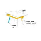 Varaschin Link-Fest Esstisch Garten oder in der Halle H 75 cm Viadurini