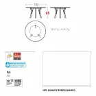 Varaschin Link Round Gartentisch mit Teak Beinen, H 65cm Viadurini