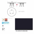 Varaschin Verbindungen Runder Tisch für Innen- / Außen-modernes Design, H 65 cm Viadurini