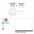 Varaschin Verbindungen Runder Tisch für Innen- / Außen-modernes Design, H 65 cm Viadurini