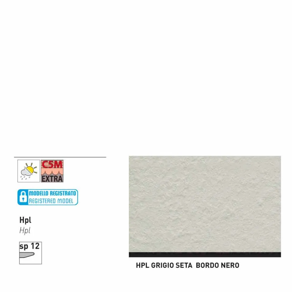 Varaschin Verbindungen Runder Tisch modernes Design Garten, H 75 cm Viadurini