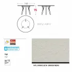 Varaschin Verbindungen Runder Tisch modernes Design Garten, H 75 cm Viadurini