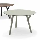 Varaschin Verbindungen Runder Tisch modernes Design Garten, H 75 cm Viadurini
