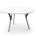 Varaschin Verbindungen Runder Tisch modernes Design Garten, H 75 cm Viadurini