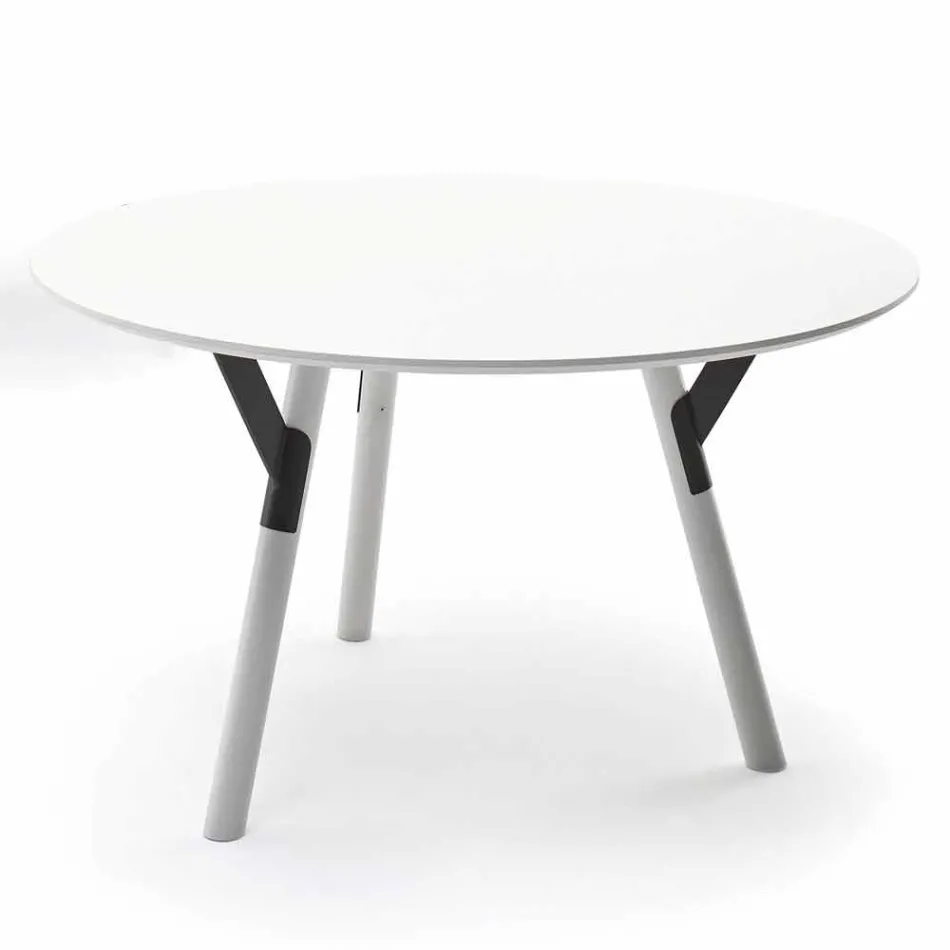 Varaschin Verbindungen Runder Tisch modernes Design Garten, H 75 cm Viadurini