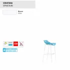 Varaschin Summer Outdoor Hocker aus Stahl und Stoff Viadurini