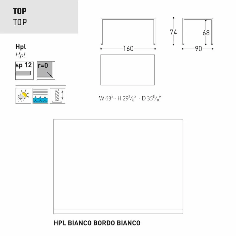 Varaschin Victor Tisch für den Innen-und Garten speisen, modernes Design Viadurini