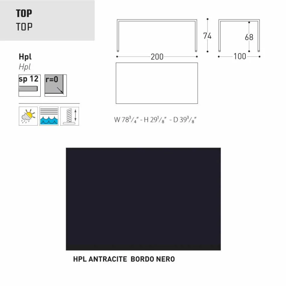 Varaschin Victor Tisch für den Innen-und Garten speisen, modernes Design Viadurini