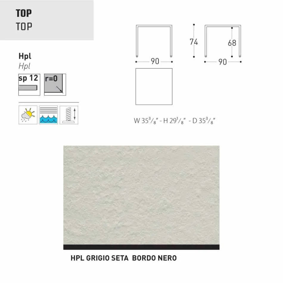 Varaschin Victor Tisch für den Innen-und Garten speisen, modernes Design Viadurini