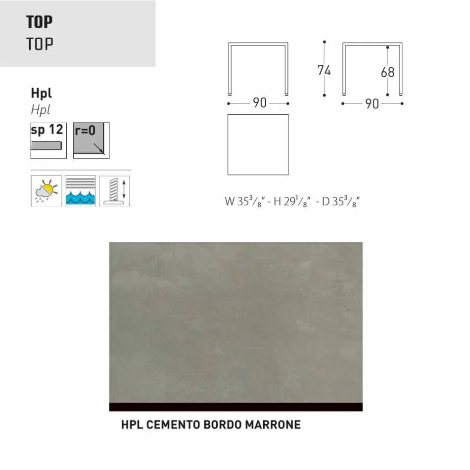 Varaschin Victor Tisch für den Innen-und Garten speisen, modernes Design Viadurini