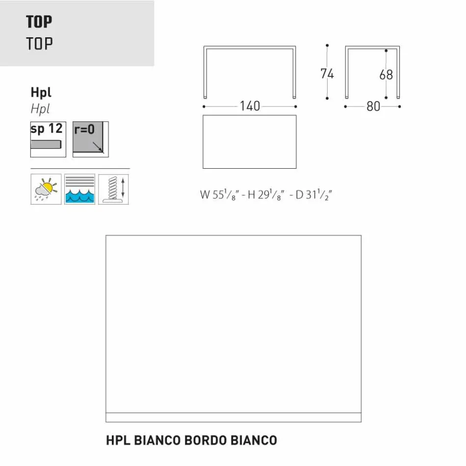 Varaschin Victor Tisch für den Innen-und Garten speisen, modernes Design Viadurini