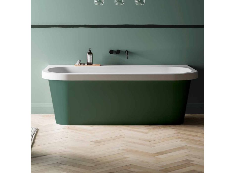 Glänzende / undurchsichtige zweifarbige Badewanne, freistehend modern - Margex
