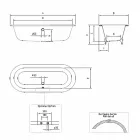 Vintage Design freistehende Badewanne aus Gusseisen, hergestellt in Italien - Naima Viadurini