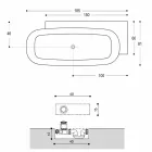 Modern Style White Design Freistehende Badewanne - Lipperiavas1 Viadurini