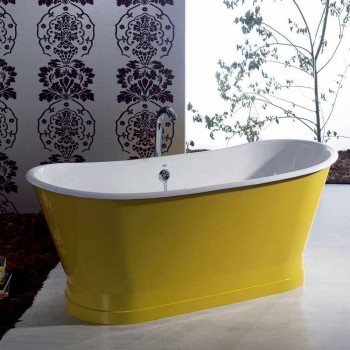 Badewanne freistehend farbigen Eisen modernes Design Betty