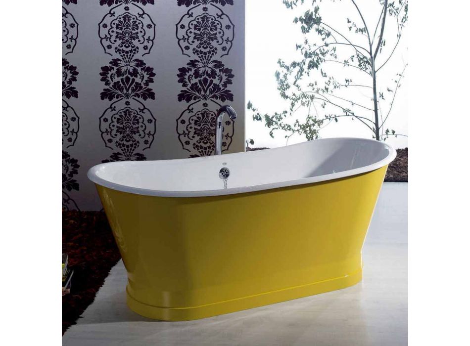 Badewanne freistehend farbigen Eisen modernes Design Betty