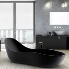 Badewanne freistehend lackiert, modernes Design, Welle Viadurini