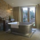 Badewanne freistehend aus Kupfer in modernem Design Annie Viadurini