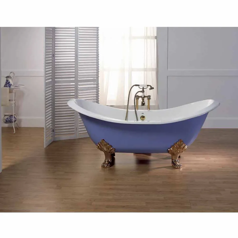 Bad glasiert und bemalt Gusseisen Beine Lane Viadurini