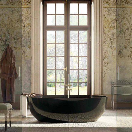 Freistehende ovale Design-Badewanne aus italienischem Fabriano Viadurini