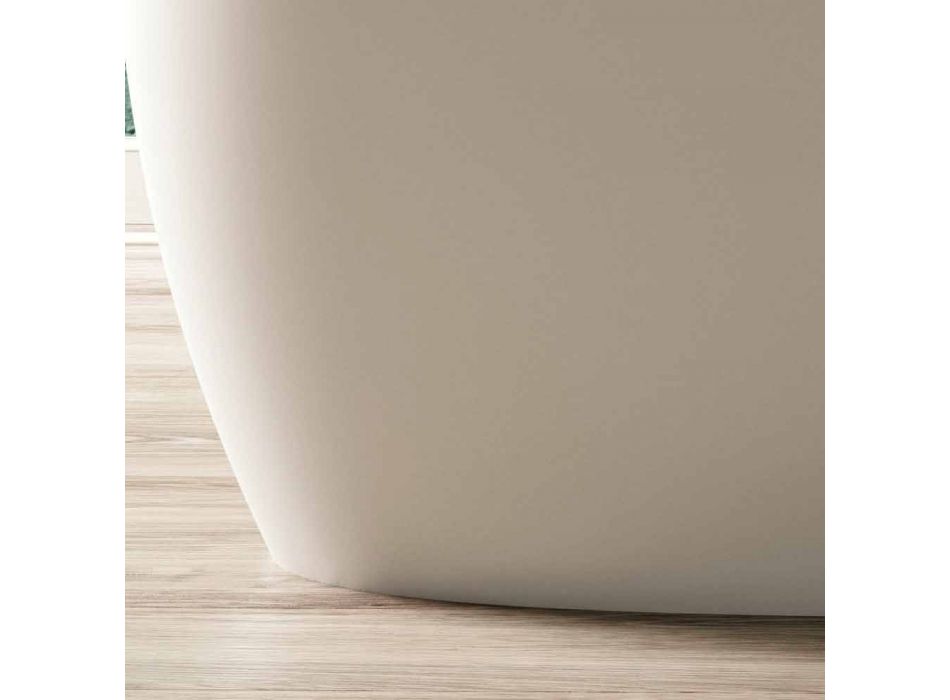 Freistehende Badewanne, Design Solid Surface Glossy / Matte - Veil Viadurini
