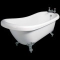 Moderne freistehende Badewanne aus weißem Acryl Dawn 1700x750mm