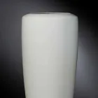 Hohe Artisan Vase aus mattweißer Keramik Made in Italy - Capuano Viadurini