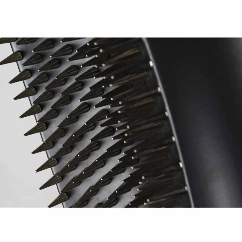 Hohe Indoor-Vase aus mattschwarzer Keramik und Stahl Made in Italy - Jesolo Viadurini