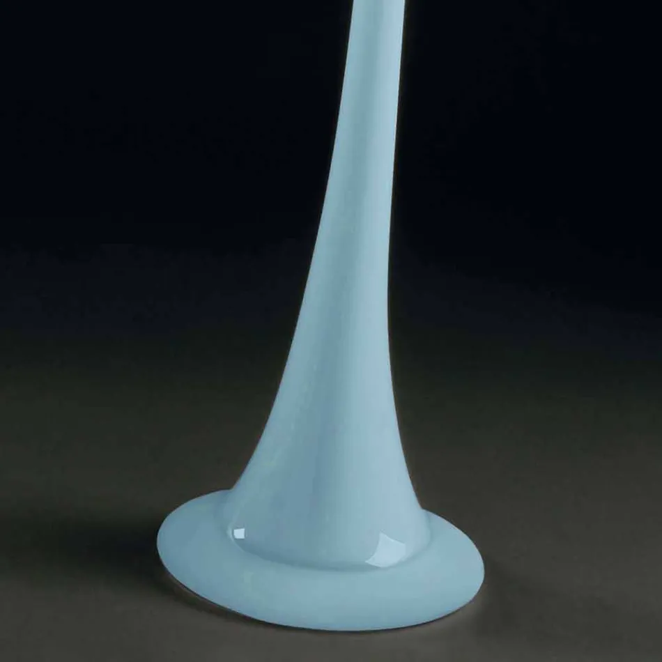 Hohe Indoor-Vase aus farbigem Glas Modernes Design Made in Italy - Elviro Viadurini