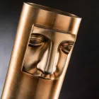 Moderne hohe Vase aus weißer Keramik mit farbigem Einsatz Made in Italy - Lexi Viadurini