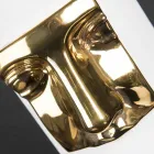 Moderne hohe Vase aus weißer Keramik mit farbigem Einsatz Made in Italy - Lexi Viadurini