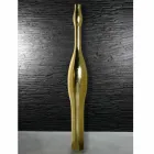 Moderne hohe Vase in Resin Gold oder Silver Leaf Finish Made in Italy - Quarz Viadurini