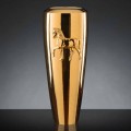 Hohe Indoor-Vase aus Keramik mit Gold-Finish, handgefertigt in Italien - Jacky