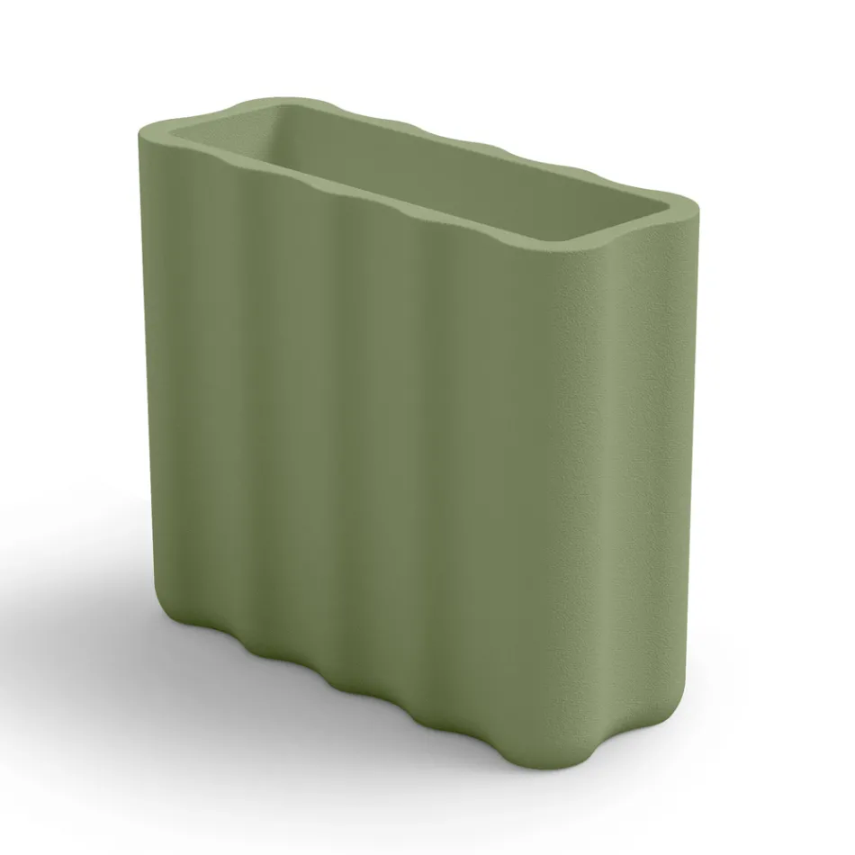 Außenvase aus farbigem Polyethylen 2 Größen Made in Italy - Barbia Viadurini