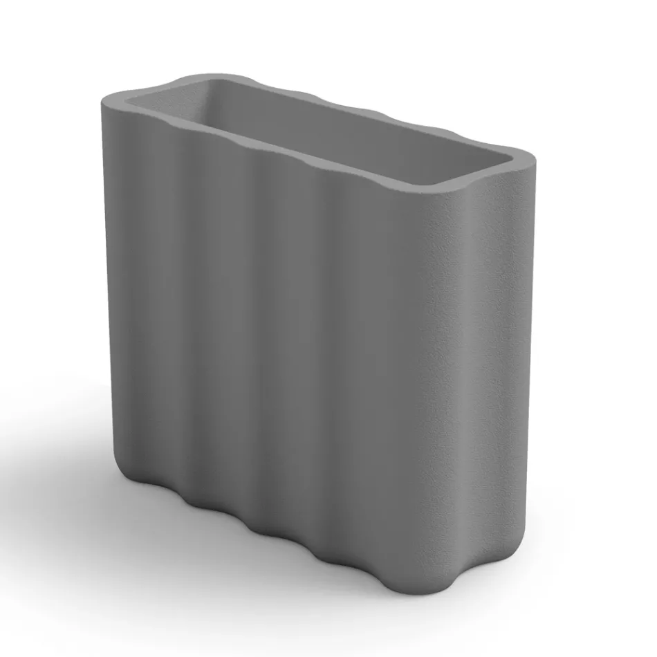 Außenvase aus farbigem Polyethylen 2 Größen Made in Italy - Barbia Viadurini