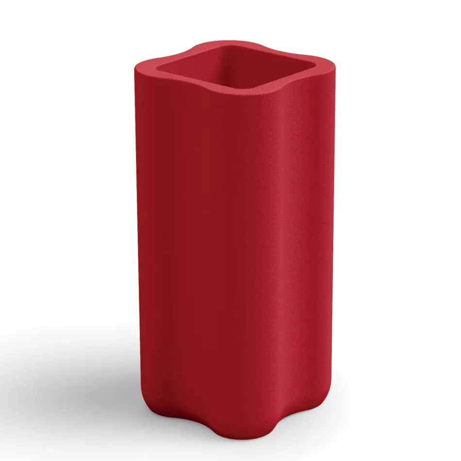Outdoor-Vase aus farbigem Polyethylen 2 Größen Made in Italy - Barbia Viadurini