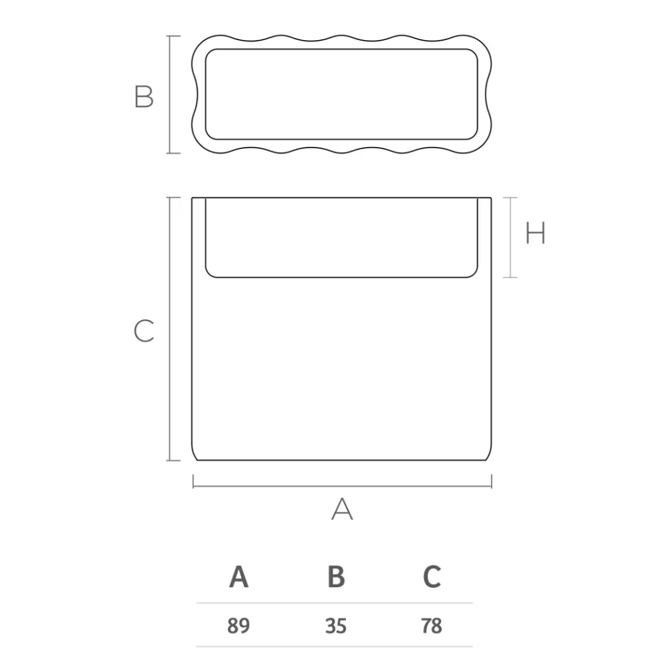 Outdoor-Vase aus farbigem Polyethylen 2 Größen Made in Italy - Barbia Viadurini