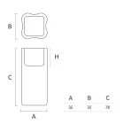 Outdoor-Vase aus farbigem Polyethylen 2 Größen Made in Italy - Barbia Viadurini