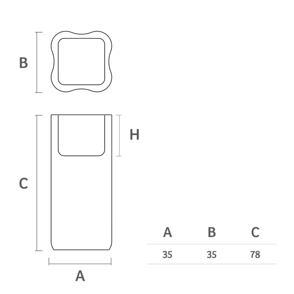 Outdoor-Vase aus farbigem Polyethylen 2 Größen Made in Italy - Barbia Viadurini