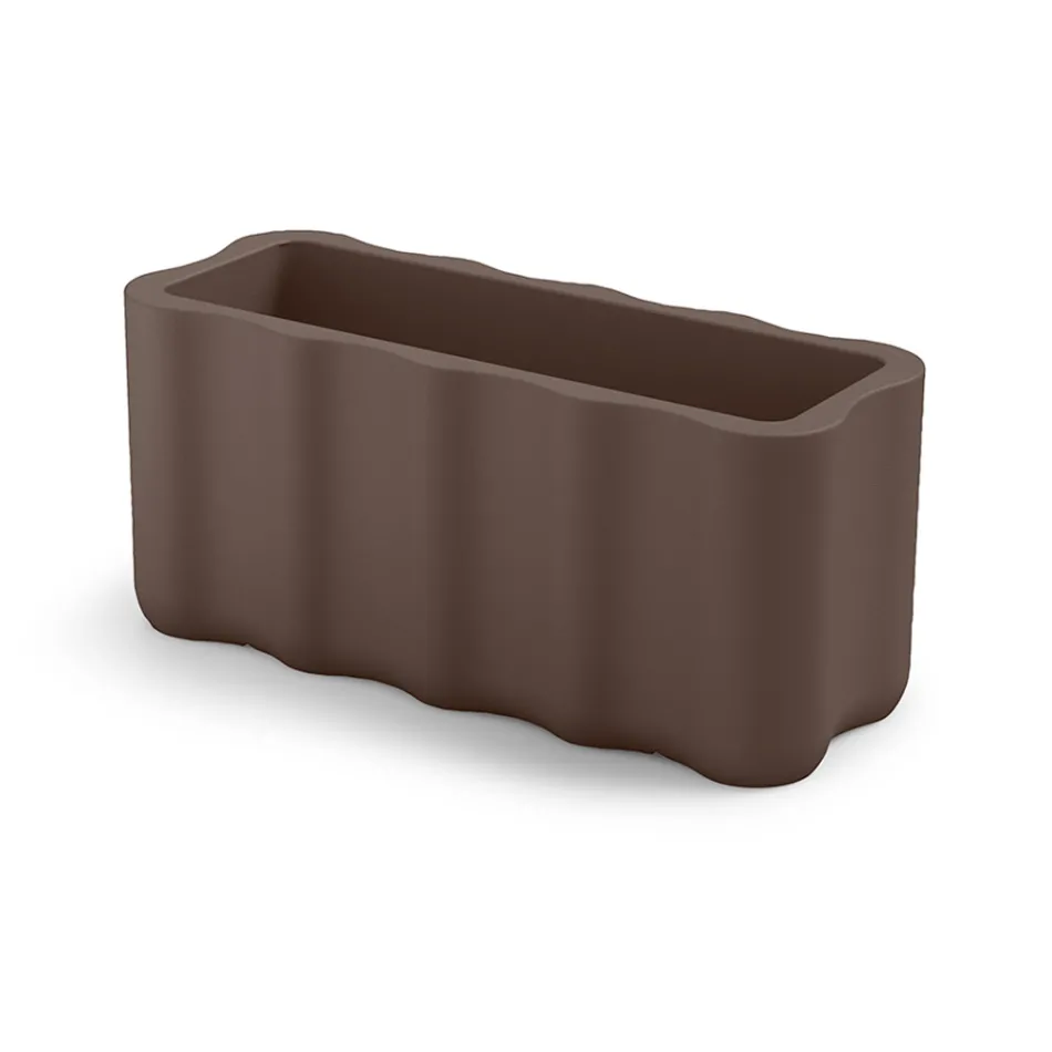 Außenvase aus farbigem Polyethylen Made in Italy - Messy Viadurini