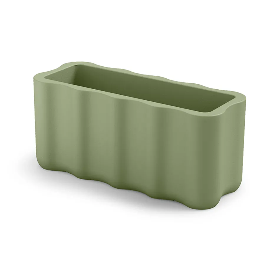 Außenvase aus farbigem Polyethylen Made in Italy - Messy Viadurini