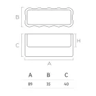 Outdoor-Vase aus farbigem Polyethylen Made in Italy - Messy Viadurini