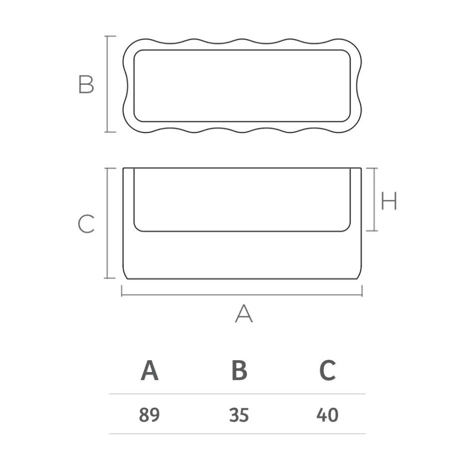 Outdoor-Vase aus farbigem Polyethylen Made in Italy - Messy Viadurini